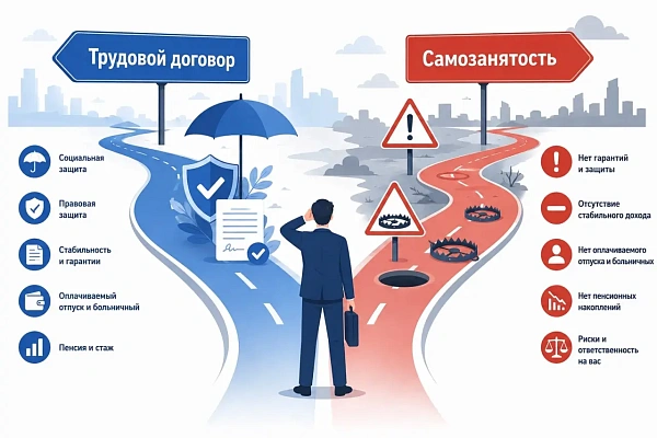 Самозанятость вместо трудового договора — не дайте себя обмануть!