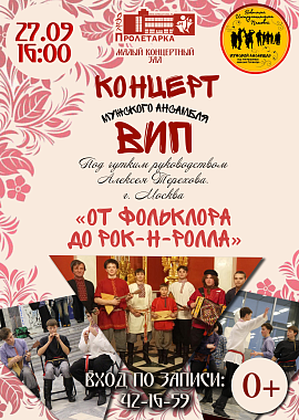 Концерт мужского ансамбля "ВИП"