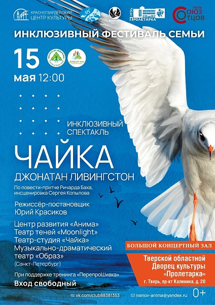 Инклюзивный спектакль "Чайка Джонатан Ливингстон"